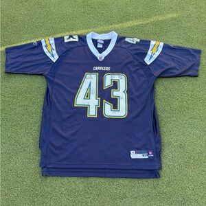 RARE VINTAGE 2000s SAN DIEGO CHARGERS REEBOK DARREN SPROLES RB NON STITCH JERSEY